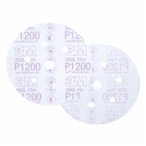 3M™ Hookit Finishing Film Abrasive Disc 260L 01068, 6 in, Dust Free, P1200, 100 Discs/Carton, 4 Cartons/Case image 3M™ Hookit Finishing Film Abrasive Disc 260L 01068, 6 in, Dust Free, P1200, 100 Discs/Carton, 4 Cartons/Caseimage