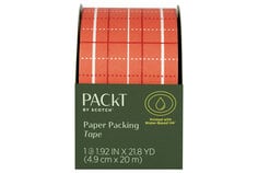 Packt by Scotch™ Paper Packing Tape,  PKTD-PT2, 1 roll, 1.92IN x 21.8YD, (4.9 cm x 20 m)