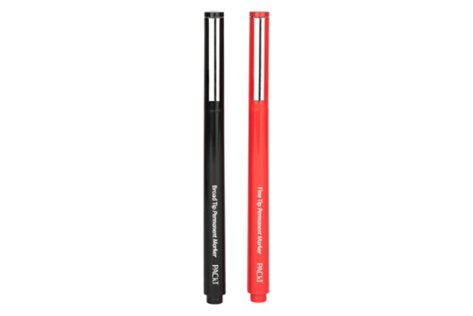 Packt by Scotch™ Marker Set (2-pack), pktd-mk, red, black