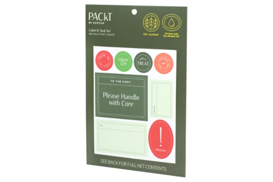 Packt by Scotch™ Label & Seal Set, pktd-lss,