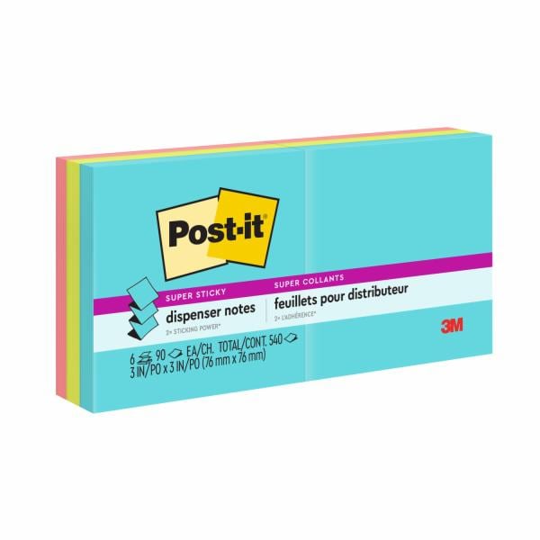 Post-it Super Sticky Dispenser Pop-up Notes R330-6SSMIA