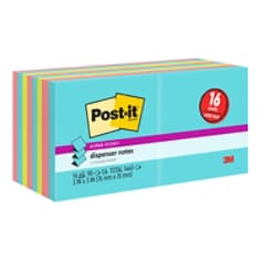 Post-it® Super Sticky Dispenser Pop-up Notes, Supernova Neons, 3 in x 3 in