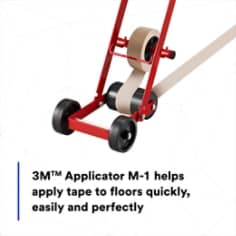 3M applicator M-1 helps apply tape to floors quickly, easily and perfectly