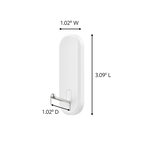Command™ Medium Wire Hook Dimensions