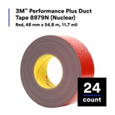 3M™ Performance Plus Duct Tape 8979N (Nuclear), Red, 48 mm x 54.8 m, 11.7 mil, 24 per case