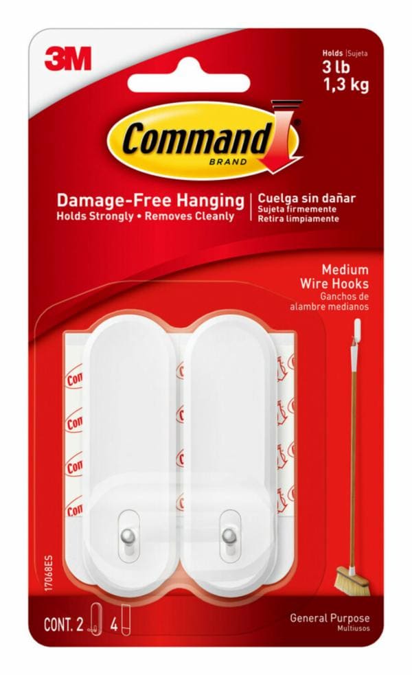 Command Medium Wire Hooks 17068ES
