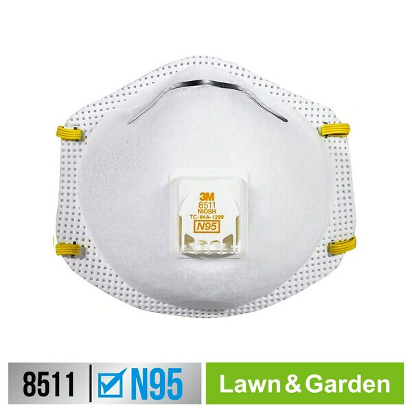 ™ Lawn & Garden Valved Respirator 8511G2-DC-PS