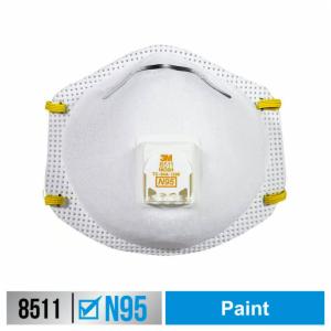 3M™ Paint Sanding Valved Respirator 8511P5-C-PS, 5 ea/pk, 8 pks/csimage