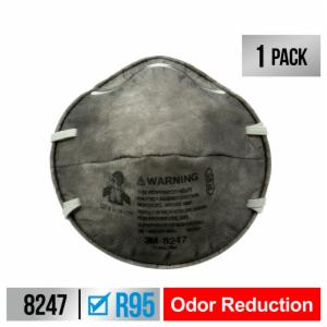 3M™ Workshop Odor Respirator, 8247H1-DC, 1 each/pack, 12 packs/caseimage