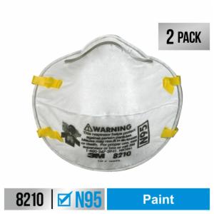 3M™ Performance Paint Prep Respirator N95 Particulate, 8210P2-DC, 2 eaches/pack, 12 packs/caseimage