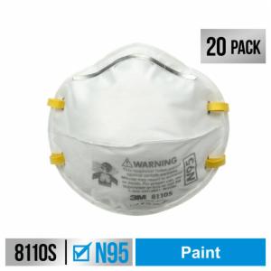 3M™ Performance Paint Prep Respirator N95 Particulate, 8110SP20-DC, Size Small, 20 eaches/pack, 4 packs/caseimage