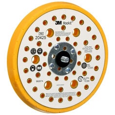 A 3M Xtract Low Profile Finishing Back-up Pad, 20425, 152 mm x 17.5 mm x 7.93 mm, External 53 Holes