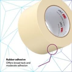 RUBBER ADHESIVE: Offers broad tack and moderate adhesion