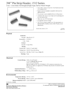 3M™ Pin Strip Header, 1512 Series, TS-0808