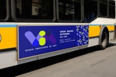 Visio Bus graphic with Promotional film IJ56C and Scotchcal ™ overlaminate 8508 for Graphic Films