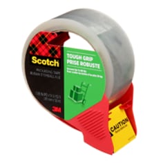 A Scotch® Moving Packaging Tape 3500-RD-EF-6WC, 1.88 in x 54.6 yd (48 mm x 50 m)