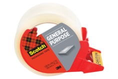 Scotch® General Purpose Packaging Tape, 1.88" x 84.2 YD with dispenser