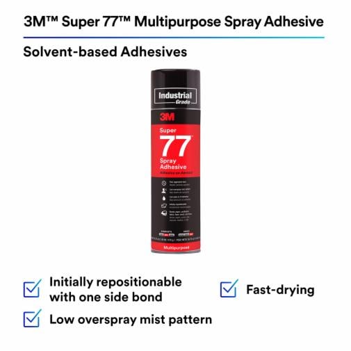 3M Super 77 Adhesive Spray, Sold as 1 Each