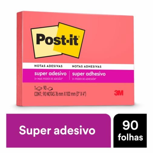 Imagen do Post-it® Bloco de Notas super adesivas rosa poppy 4