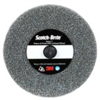 A Scotch-Brite Roloc Deburr & Finish Pro Unitized Wheel, DP-UR, 9C Extra Coarse+, TR, 3 in x 1/4 in x NH