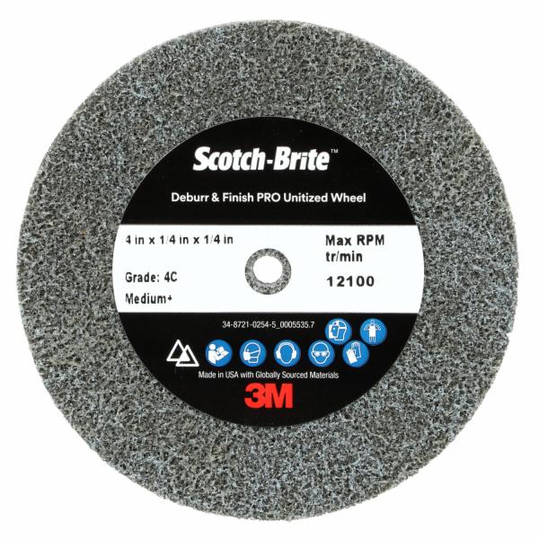 Scotch-Brite Deburr & Finish PRO Unitized Wheel