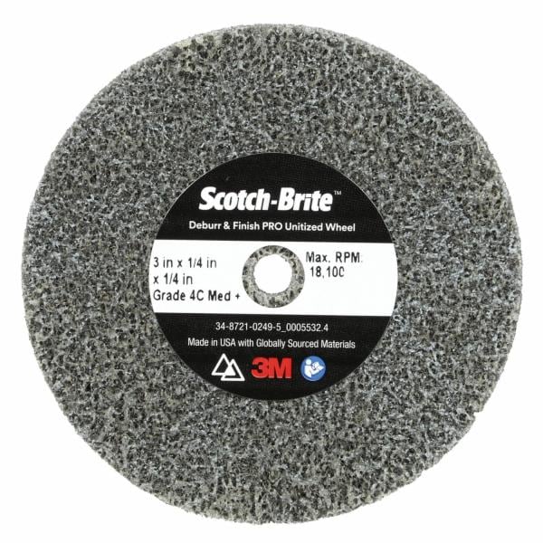 Scotch-Brite Deburr & Finish PRO Unitized Wheel