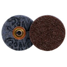 A Scotch-Brite Roloc SE Surface Conditioning Disc, SE-DM, A/O Coarse, TSM, 2 in