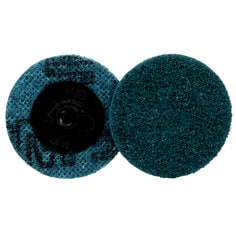 A Scotch-Brite Roloc Surface Conditioning Disc, SC-DS, A/O Very Fine, TS, 2 in