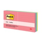 Post-it® Notes, 3 in x 3 in, Poptimistic Collection, Lined, 6 Pads/Pack