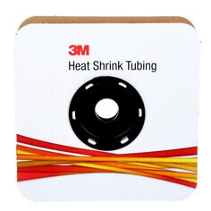 3M Heat Shrink Thin-Wall Tubing, FP-301, black, 3/16 in x 100 ft (0.48 cm x 30.48 m)
