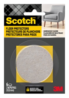Scotch™ Round Floor Protectors in packaging. 