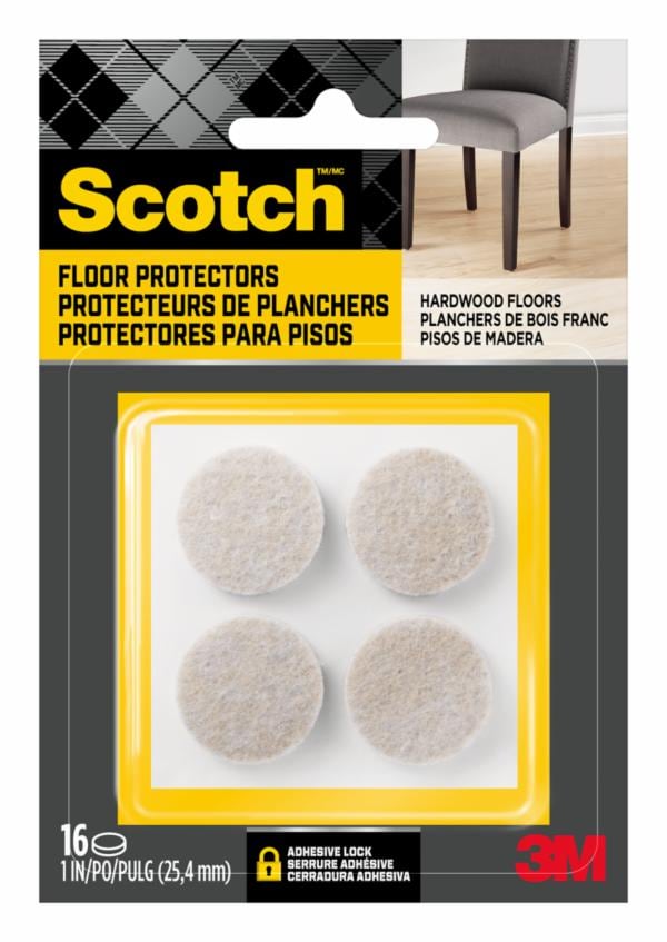 Scotch Round Felt Pads SP801-NA