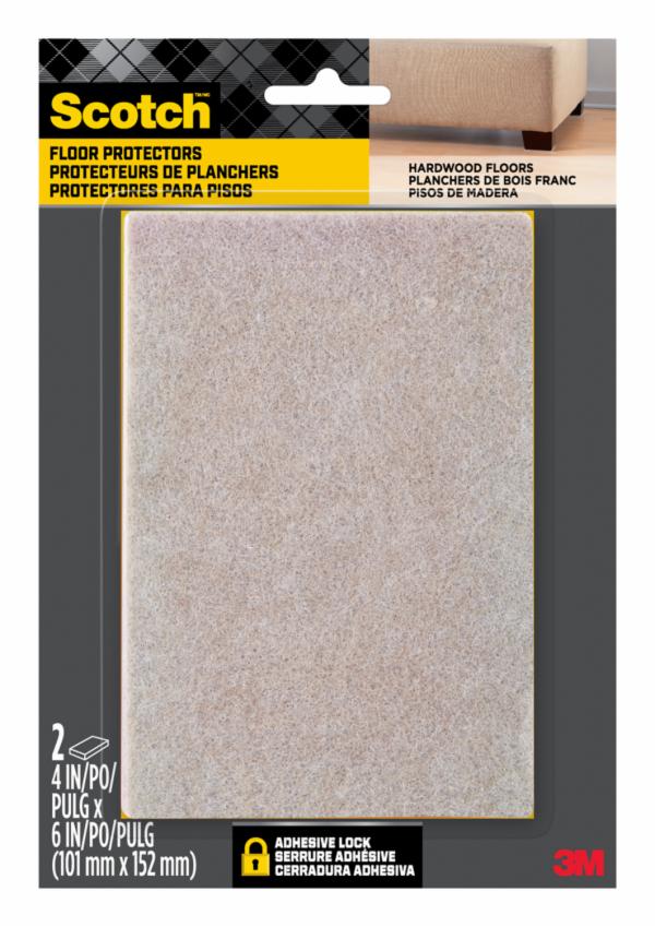 Scotch Rectangle Felt Pads SP800-NA