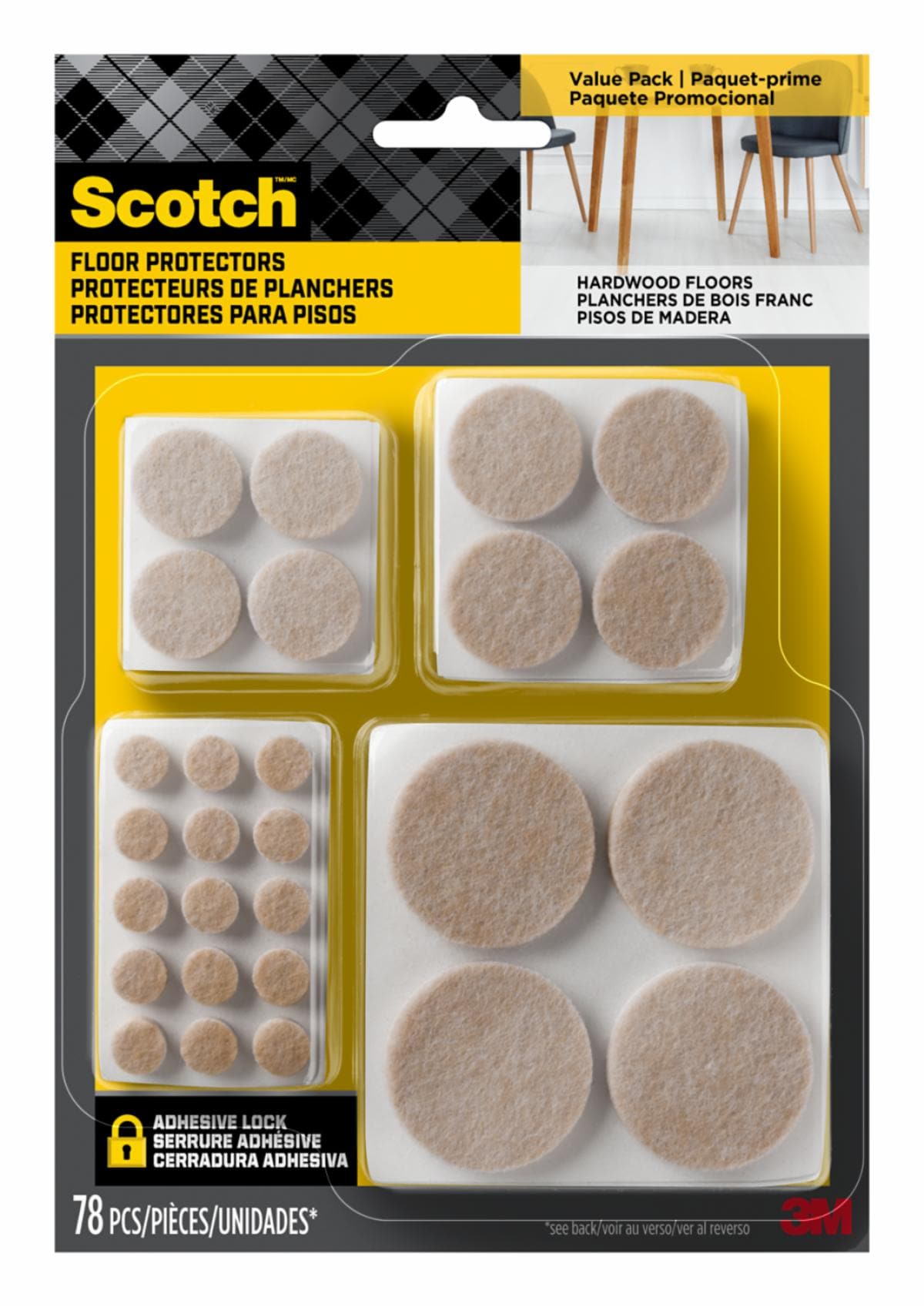 Scotch Round Felt Pads