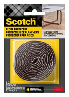 Packaging for Scotch(TM) Brand Floor Protectors. 1 roll in a pack.