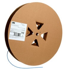3M Heat Shrink Thin-Wall Tubing FP-301-1/8-Blue-500', 500 ft Length per spool, 3 Rolls/Case