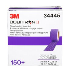 3M Cubitron II Hookit Clean Sanding Sheet Roll 34445, 150+ Grade, 70  mm x 12 m