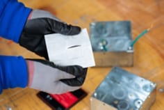 Image of electrical box insert slits