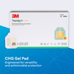 CHG gel pad - Engineered for versatility and antimicrobial protection