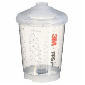 3M™ PPS Series 2.0 Vented Spray Cups Kit 26263, Standard (23.7 fl oz, 700 ml), 200 Micron Filter, 1 Kit/Caseimage