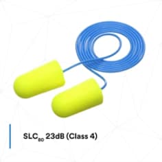 Hearing Australia E-A-Rsoft™ Yellow Neons™ Large Corded Earplugs 311-1251 Certification