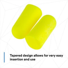 3M™ E-A-Rsoft™ Yellow Neons™ One Touch™ Refill Earplugs 391-1004, Uncorded, Utility Insertion