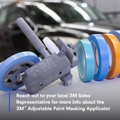 Reach out to your local 3M Sales Representative for more info about the 3M™ Adjustable Paint Masking Applicator