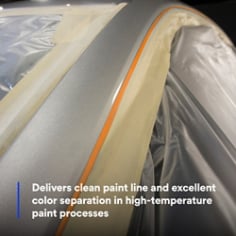 Delivers clean paint line and excellent color separation in high-temperature paint processes