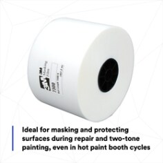 Ideal for masking and protecting surfaces during repair and two- tone painting, even in hot paint booth cycles