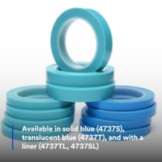 Available in solid blue (4737S), translucent blue (4737T), and with a liner (4737TL, 4737SL)