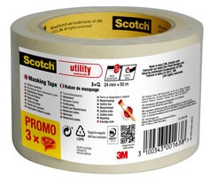 Scotch® Universal Duct Tape, White, 25m x 48mm