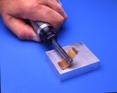 Our 3M™ Roto Peen Flap Assembly effectively peens a variety of metals.