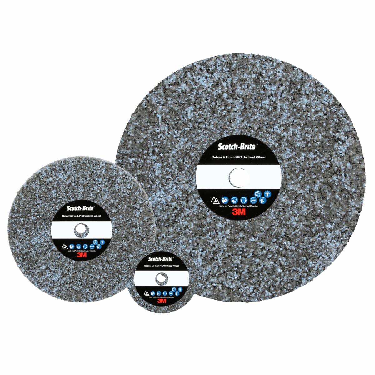 ScotchBrite™ Deburr & Finish PRO Unitized Wheel DPUW, 7C, Extra
