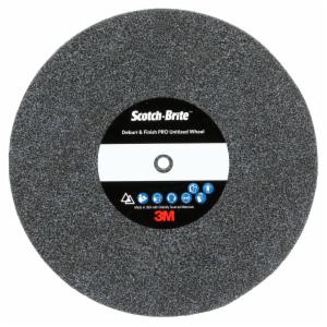 Scotch-Brite Deburr & Finish PRO Unitized Wheel, DP-UW, 6C Medium+, 5 in x 1/2 in x 1/4 in, 5 ea/Caseimage